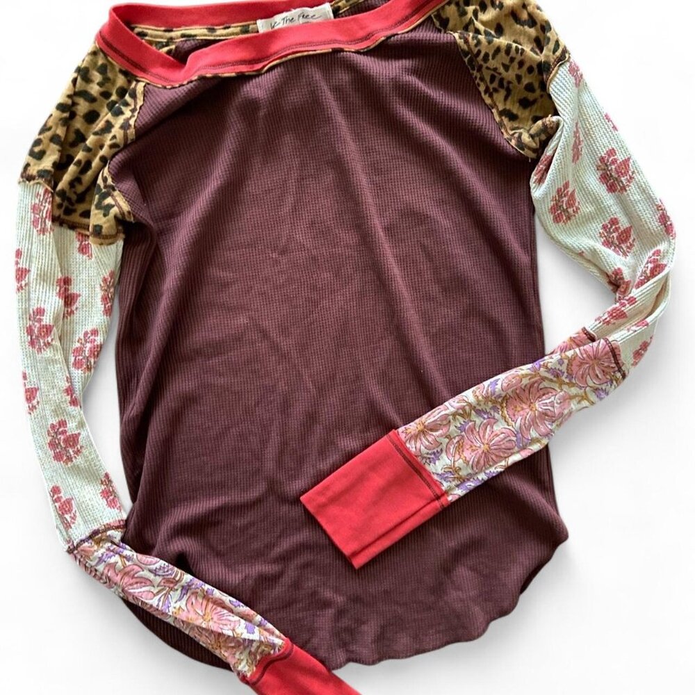 We The Free Patchwork Long Sleeve Large